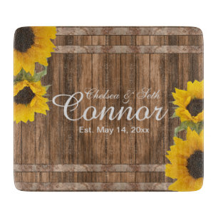 Sunflower Barnwood Cutting Board