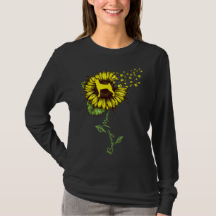 Sunflower Basenji Mom Mom Dog Lover T-Shirt