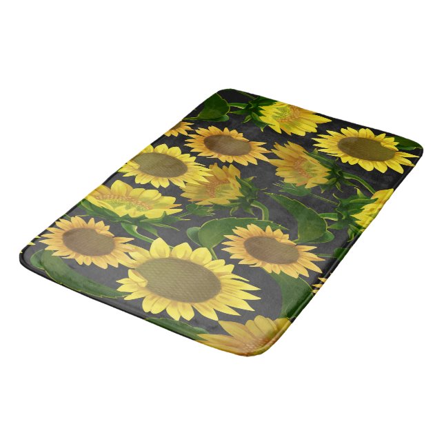 Sunflower Bath Mat (Angled)