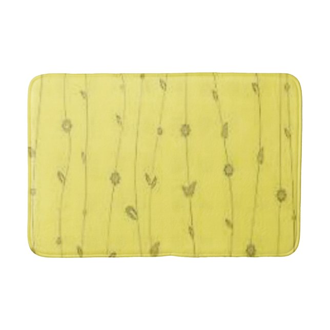 Sunflower Bathroom Bathmat (Front)