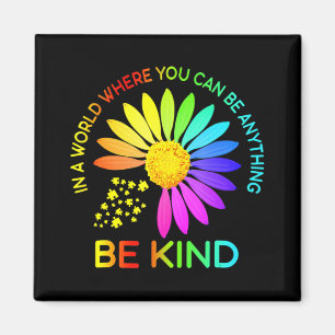 Sunflower Be Kind Puzzle Support Autism Awareness Magnet
