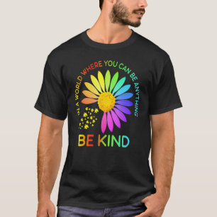 Sunflower Be Kind Puzzle Support Autism Awareness T-Shirt