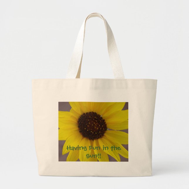 Sunflower beach Bag (Front)