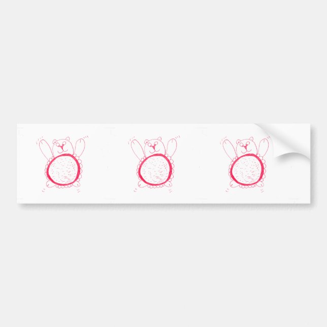 Sunflower Bear Bumper Sticker (Front)