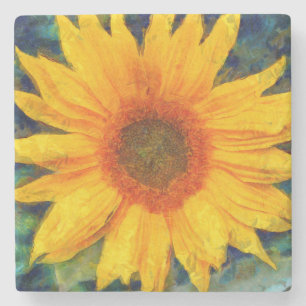 Sunflower Beauty Stone Coaster