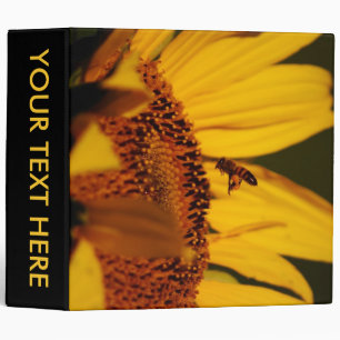 Sunflower, bee and meaning binder