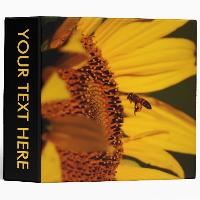 Sunflower, bee and meaning binder (Front/Spine)