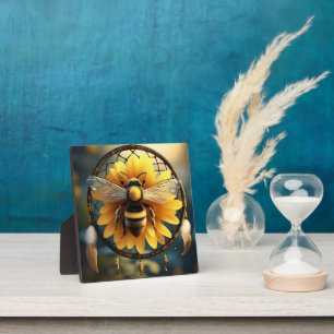 Sunflower Bee Dreamcatcher,  Plaque