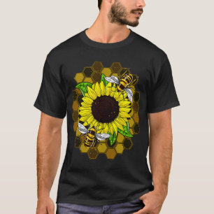Sunflower Bee Hippie T-Shirt