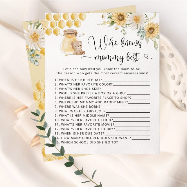 Sunflower bee Who knows mommy best game (Creator Uploaded)