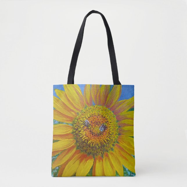  Sunflower Bees Tote (Front)