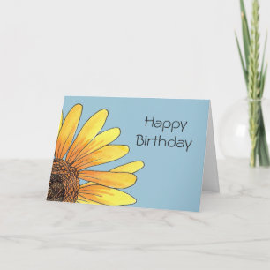Sunflower Birthday Card