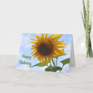 Sunflower Birthday Card