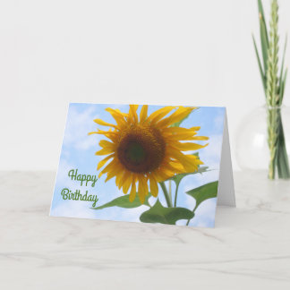 Sunflower Birthday Card