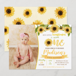 Sunflower Birthday Party Invitationsr Invitation