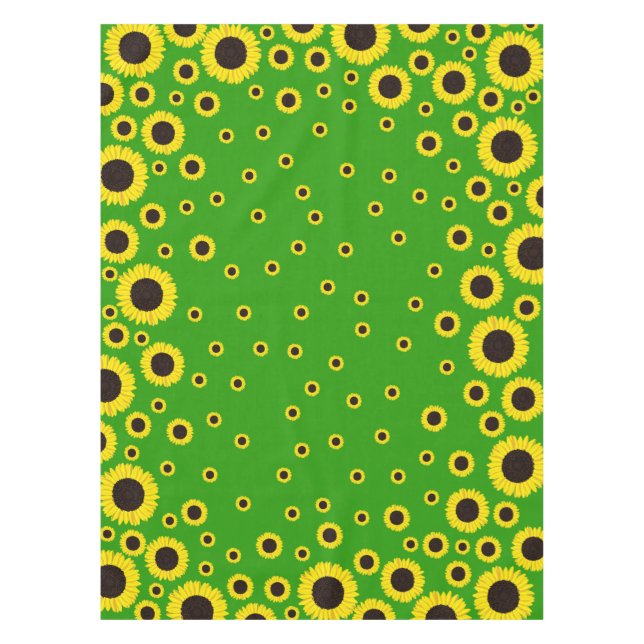Sunflower Birthday Party Tablecloth (Front)