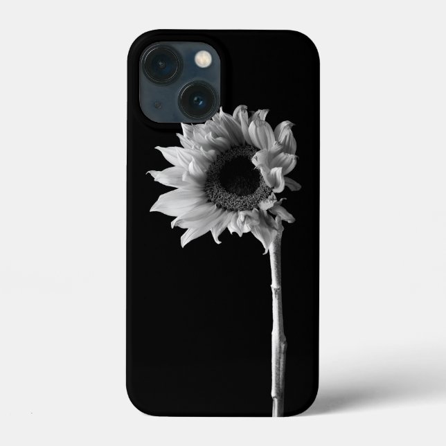 Sunflower - Black and White Photograph Case-Mate iPhone Case (Back)