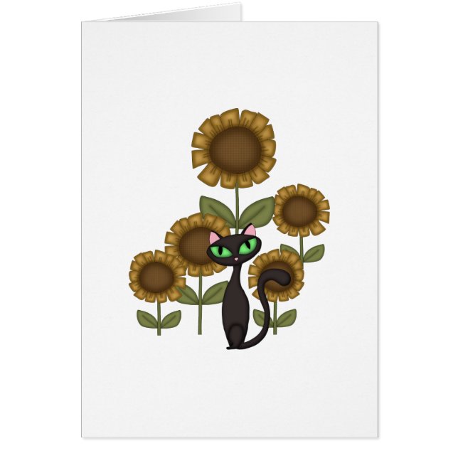 Sunflower Black Cat (Front)