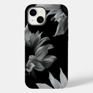 Sunflower - Black & White Fine Art Photograph  Case-Mate iPhone 14 Case