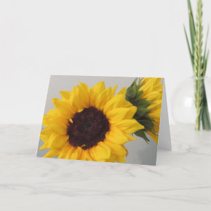 Sunflower blank card