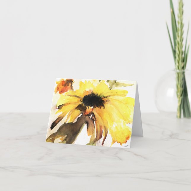 Sunflower - BLANK Note Card (Front)