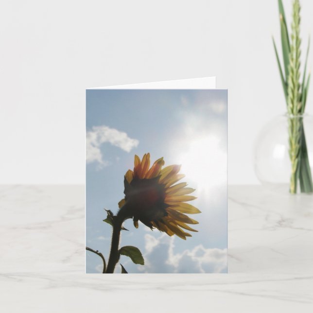 Sunflower Blank Note Card (Front)