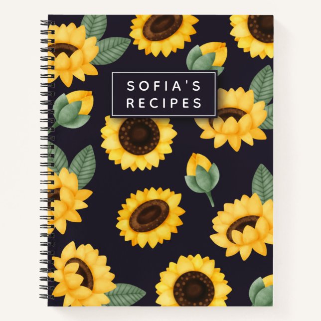 Sunflower Blank propre recette de livre de cuisine (Devant)