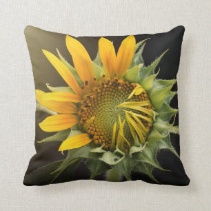Sunflower Blossom Indoor/Outdoor Throw Pillow