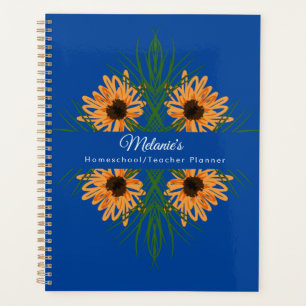 Sunflower Blue Enseignant École Homeschool Planner