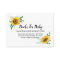 Sunflower Books For Baby Enclosure Card