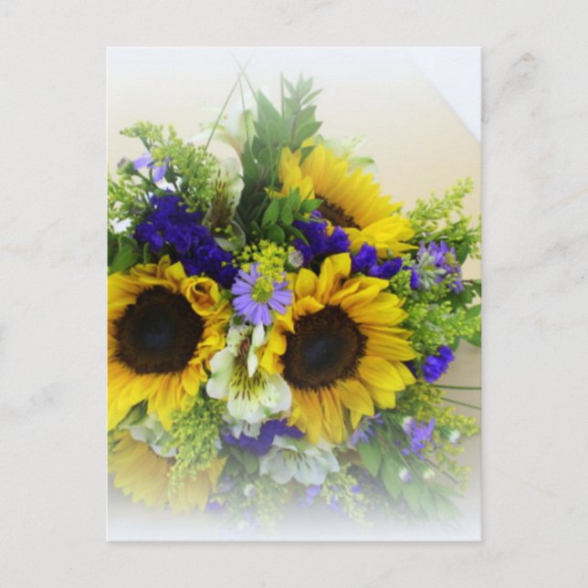 Sunflower Boquet Postcard (Front)