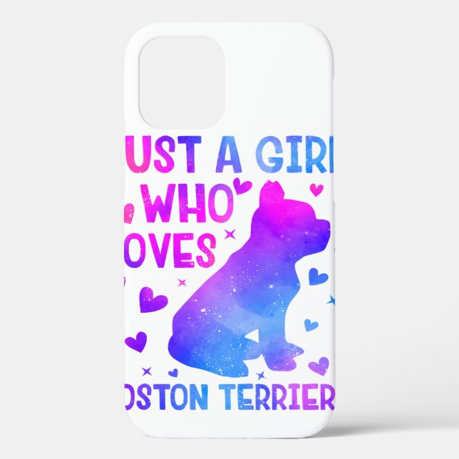 Sunflower Boston Terrier Dog Best Dog Mom Ever Case-Mate iPhone Case (Back)