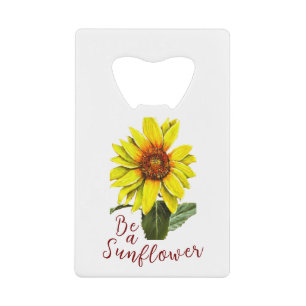 Sunflower Bottle Opener Credit Card Bottle Opener