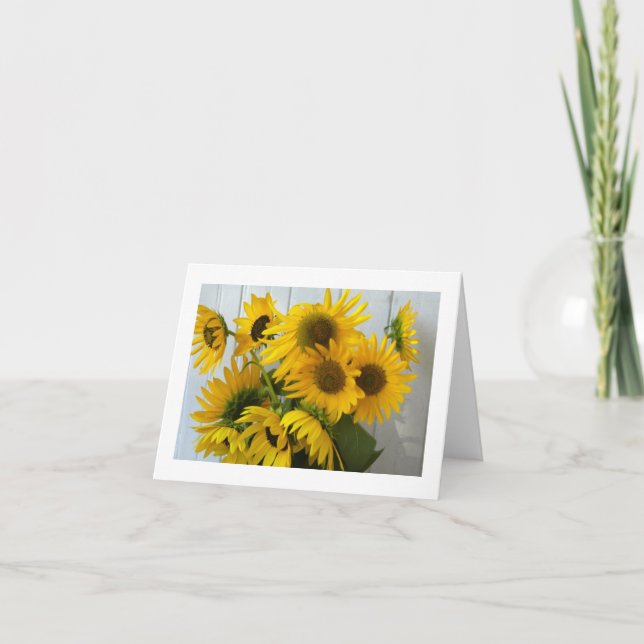 Sunflower Bouquet Card (Front)