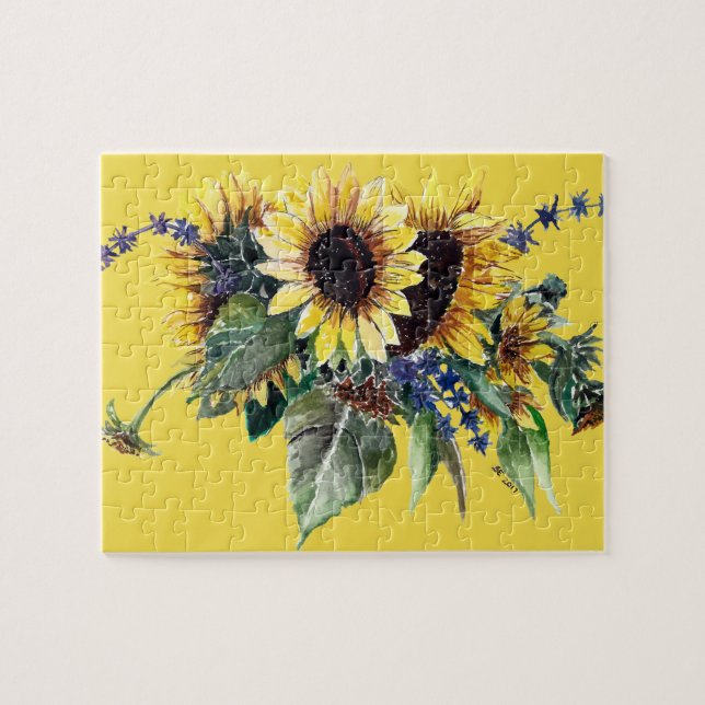 Sunflower Bouquet Jigsaw Puzzle (Horizontal)