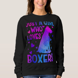 Sunflower Boxer Dog Best Dog Mom Ever Mother's Da Sweatshirt