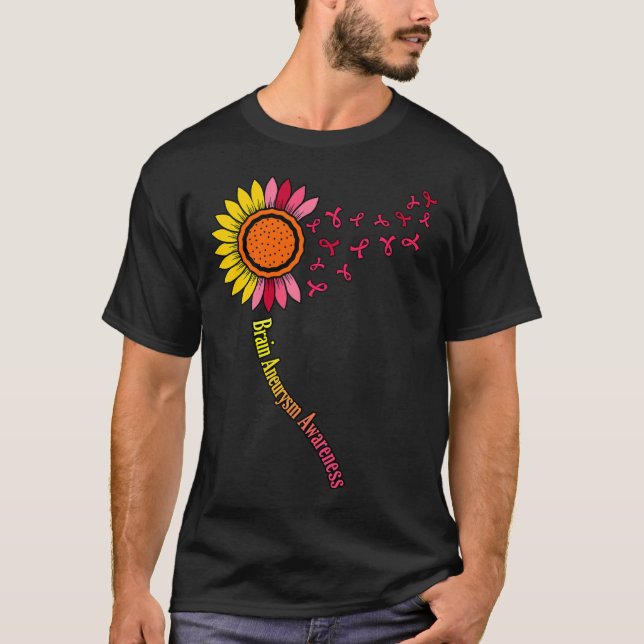 Sunflower Brain Aneurysm Awareness Month Support G T-Shirt (Front)