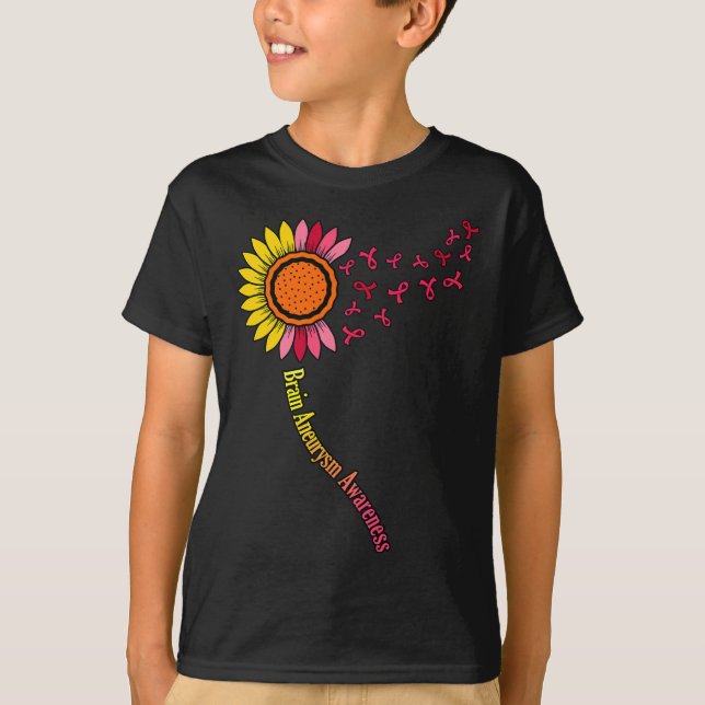 Sunflower Brain Aneurysm Awareness Month Support G T-Shirt (Front)