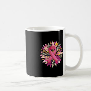 Sunflower Breast Cancer Awareness Leopard Sunflowe Coffee Mug