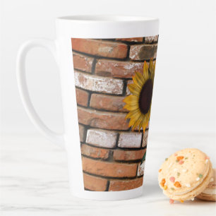 Sunflower Brick Latte Mug