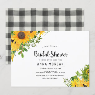 Sunflower Bridal Shower Invitation