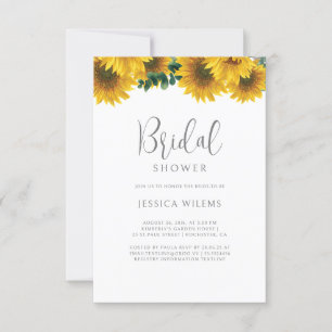 Sunflower Bridal Shower Invitation