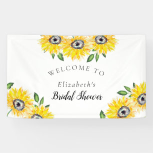 Sunflower Bridal Shower Welcome Sign Background