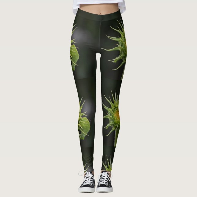 Sunflower Bud Leggings (Front)