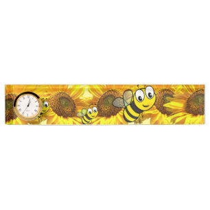 Sunflower Bumblebee Desk Nameplate