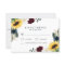 Sunflower Burgundy Red and Navy Blue Roses Wedding