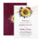 Sunflower Burgundy Rose Floral Lights Wedding
