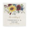Sunflower Burgundy Roses Navy Blue Rustic Wedding