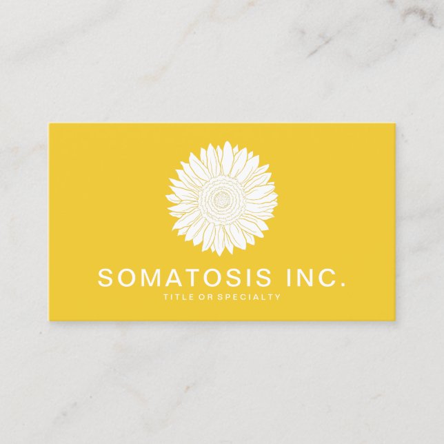 SUNFLOWER BUSINESS CARD (Front)
