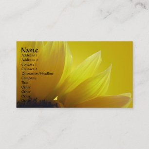 Sunflower Business Cards Personalize Business Card